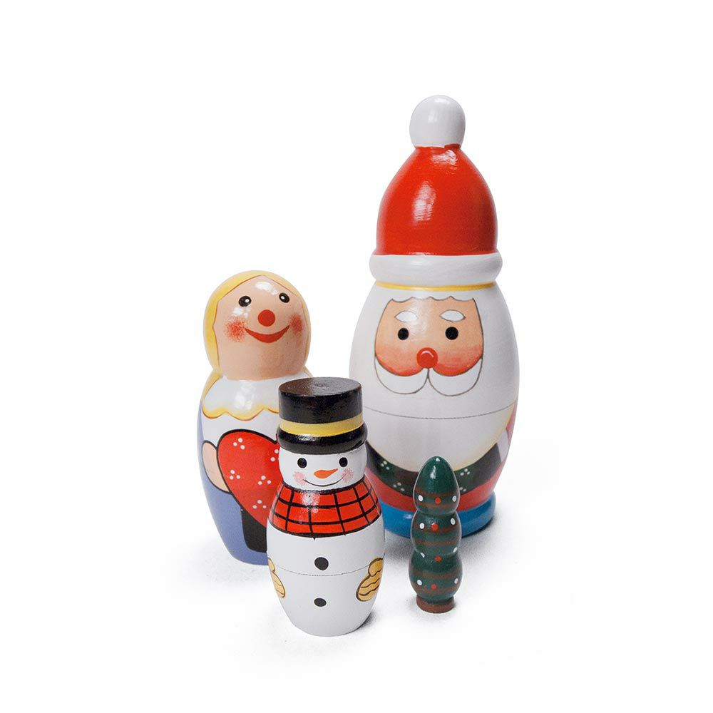 SANTACRYOSHKANORDマトリョーシカサンタクロースクリスマスDETAILオブジェ北欧