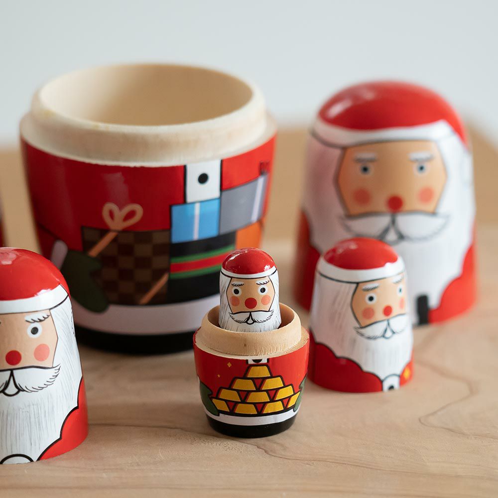 SANTACRYOSHKALOVEマトリョーシカサンタクロースクリスマスDETAILオブジェ北欧