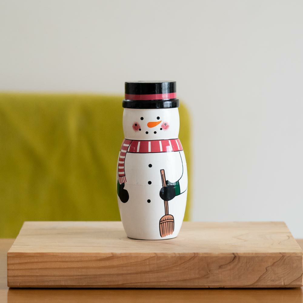 SNOWMANFAMILYマトリョーシカスノーマンファミリーDETAIL雪だるまオブジェ北欧