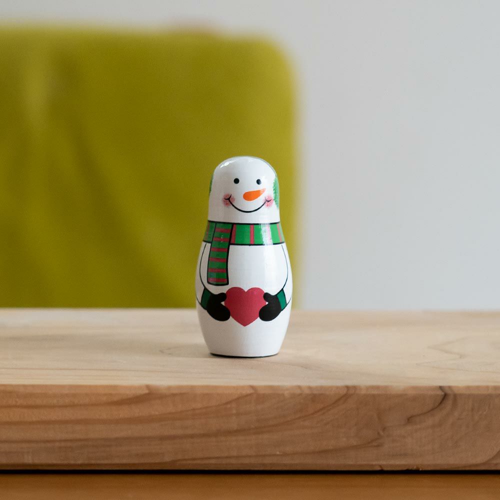 SNOWMANFAMILYマトリョーシカスノーマンファミリーDETAIL雪だるまオブジェ北欧