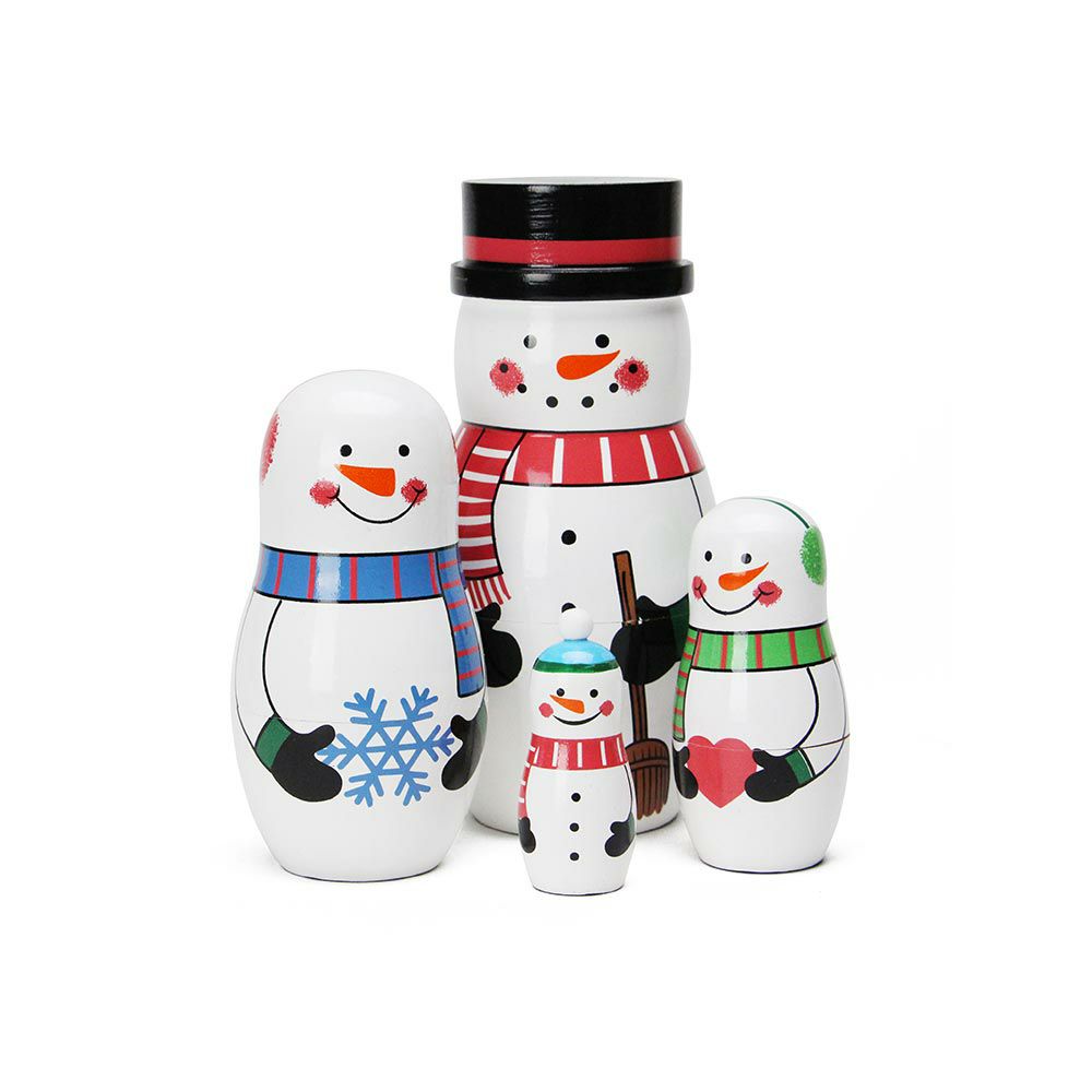 SNOWMANFAMILYマトリョーシカスノーマンファミリーDETAIL雪だるまオブジェ北欧