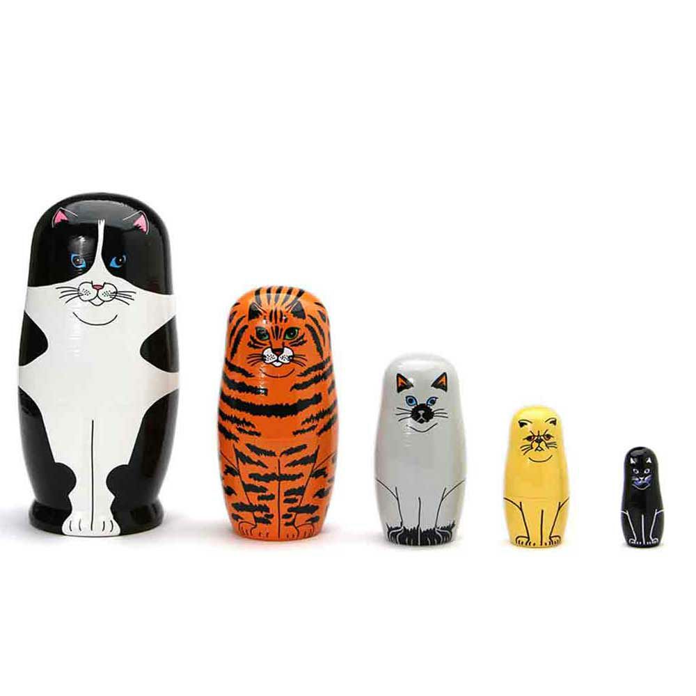 マトリョーシカFeline5MIDORIKOMATSUDETAILオブジェ猫置物