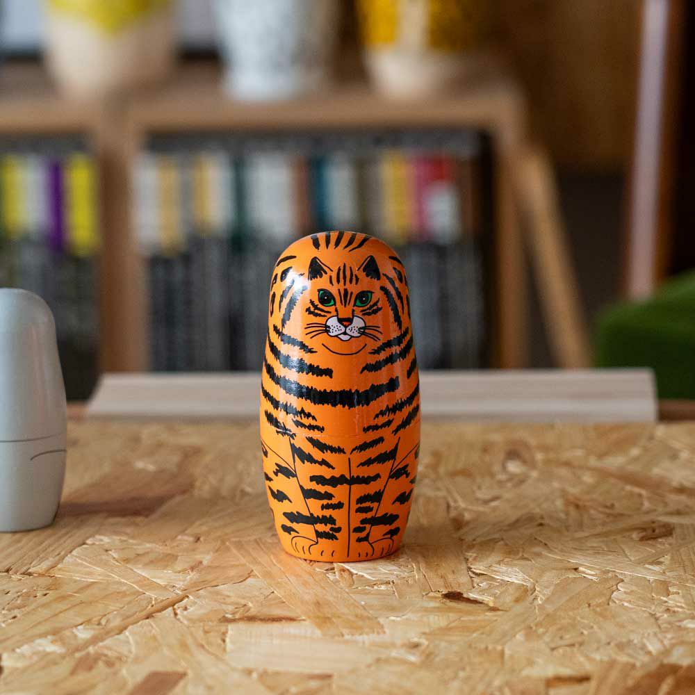 マトリョーシカFeline5MIDORIKOMATSUDETAILオブジェ猫置物