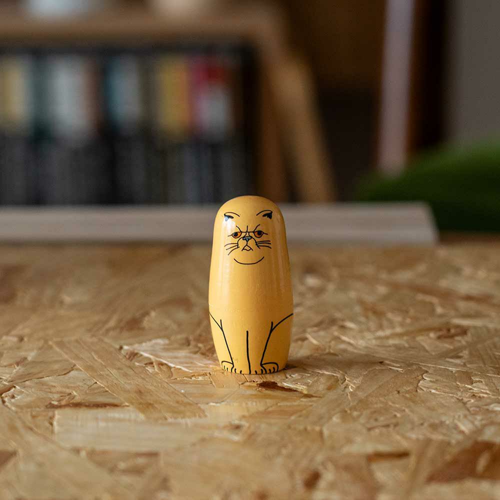 マトリョーシカFeline5MIDORIKOMATSUDETAILオブジェ猫置物