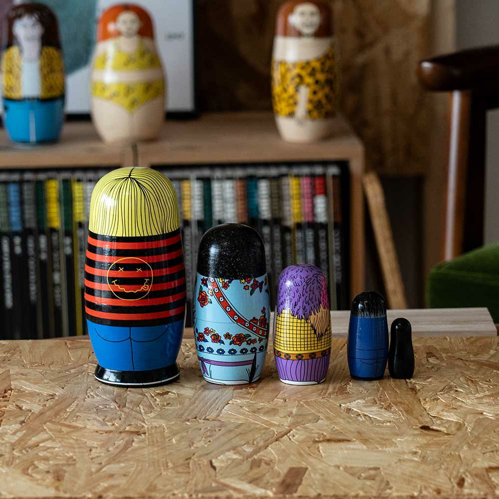 マトリョーシカ27MIDORIKOMATSUDETAILオブジェロックスターミュージシャン