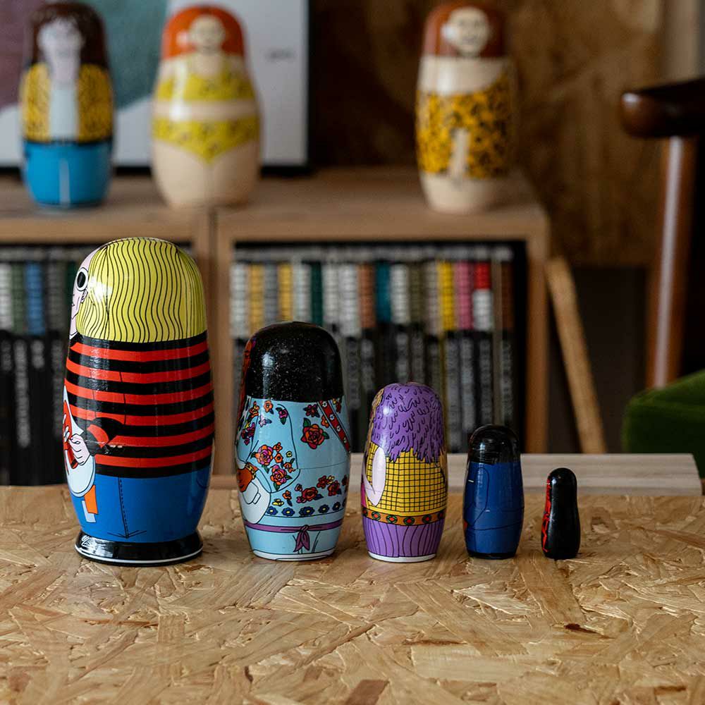 マトリョーシカ27MIDORIKOMATSUDETAILオブジェロックスターミュージシャン