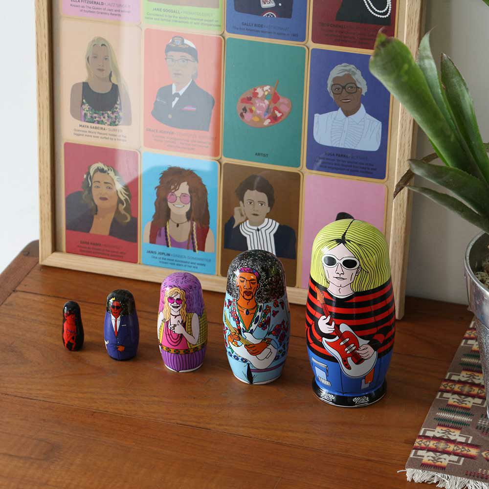 マトリョーシカ27MIDORIKOMATSUDETAILオブジェロックスターミュージシャン