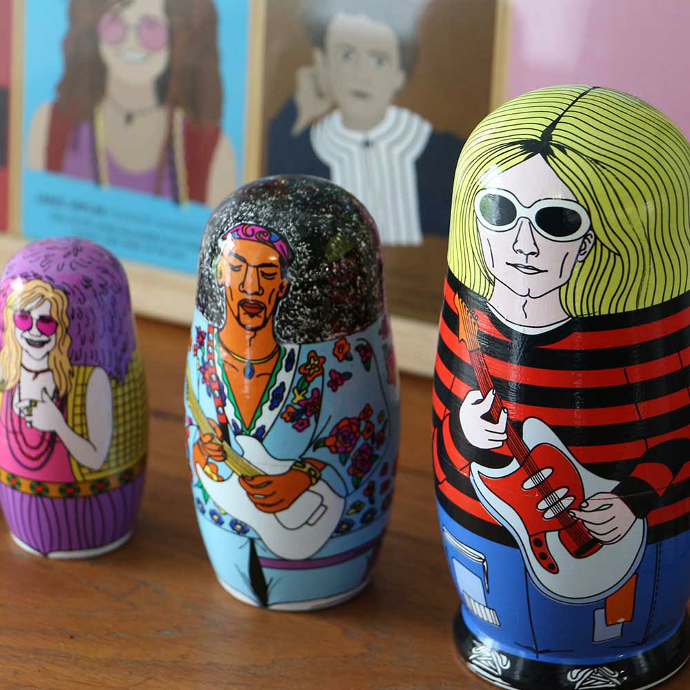 マトリョーシカ27MIDORIKOMATSUDETAILオブジェロックスターミュージシャン