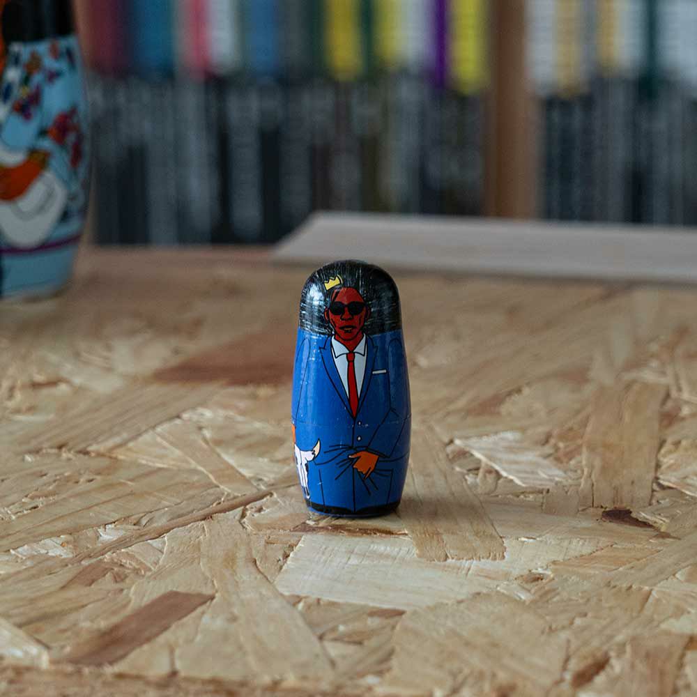 マトリョーシカ27MIDORIKOMATSUDETAILオブジェロックスターミュージシャン