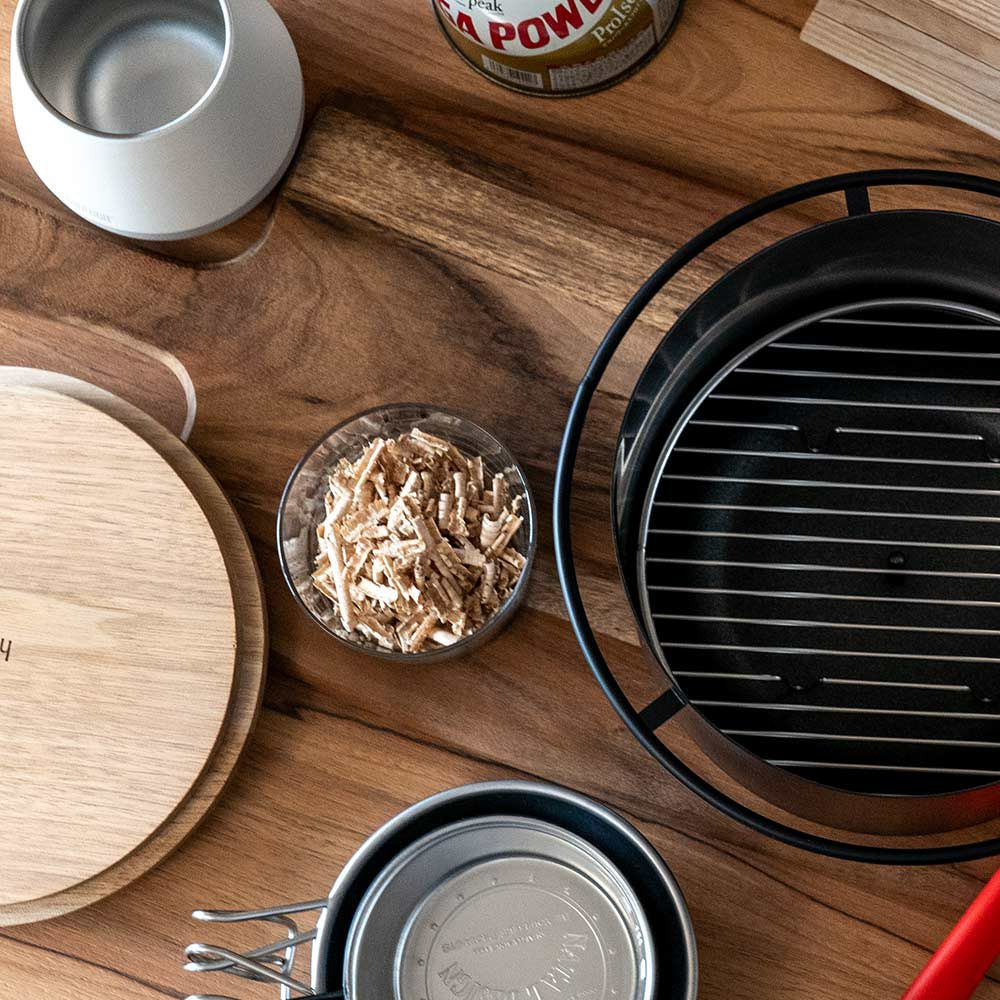 家具銘木のカール・スモークチップ燻製アウトドアキャンプ日本製国産