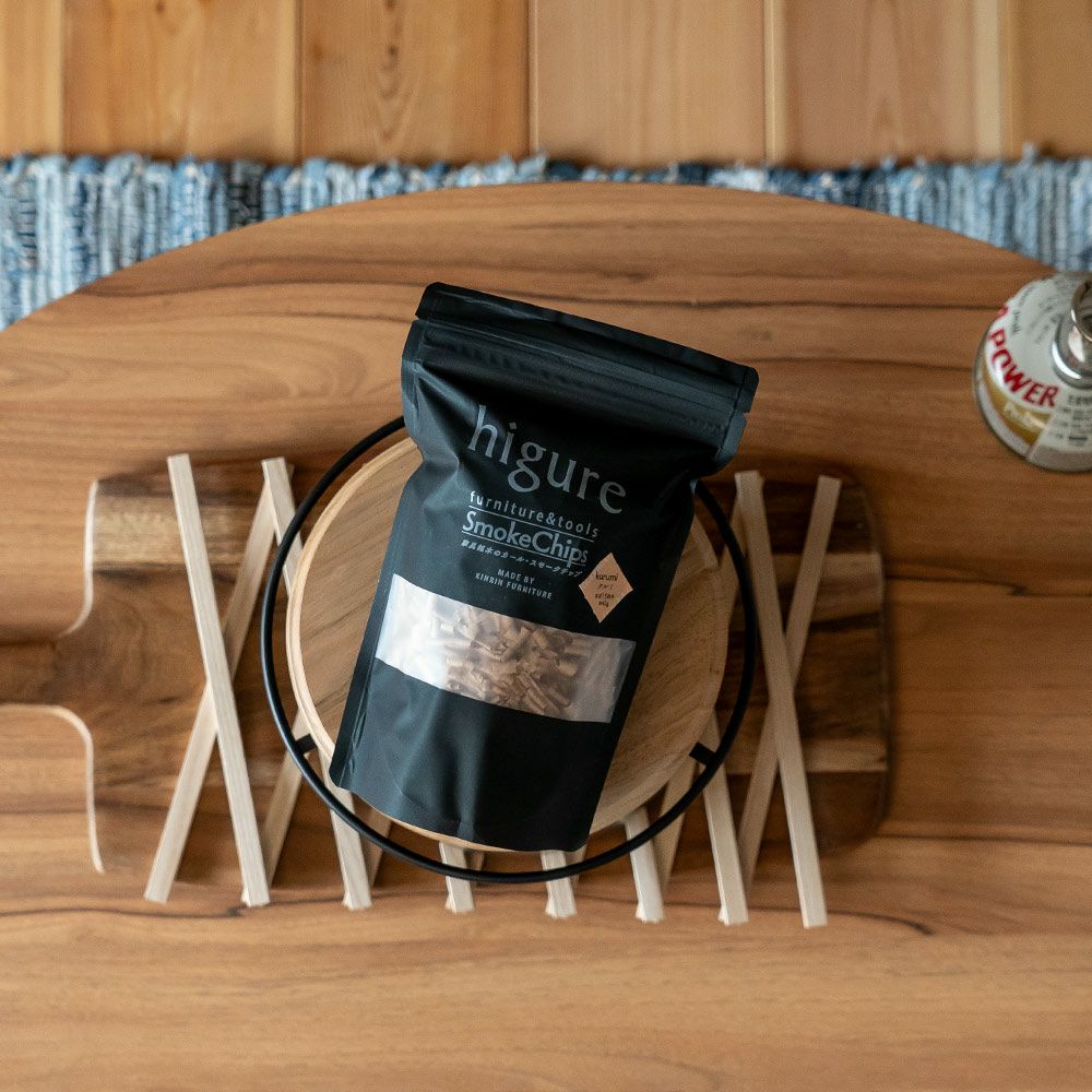 家具銘木のカール・スモークチップ燻製アウトドアキャンプ日本製国産