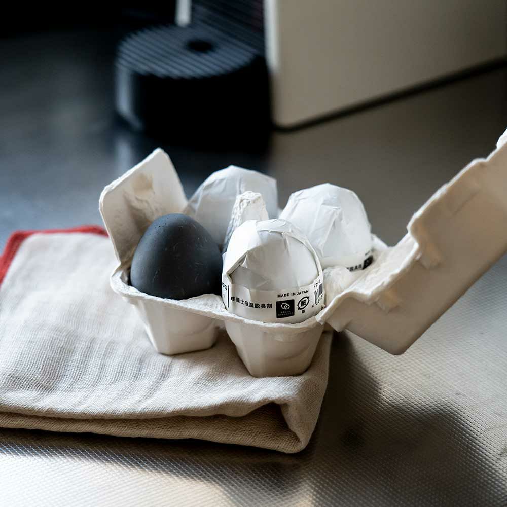 ソイルドライングエッグ4個セットsoilDryingEgg調湿脱臭剤珪藻土