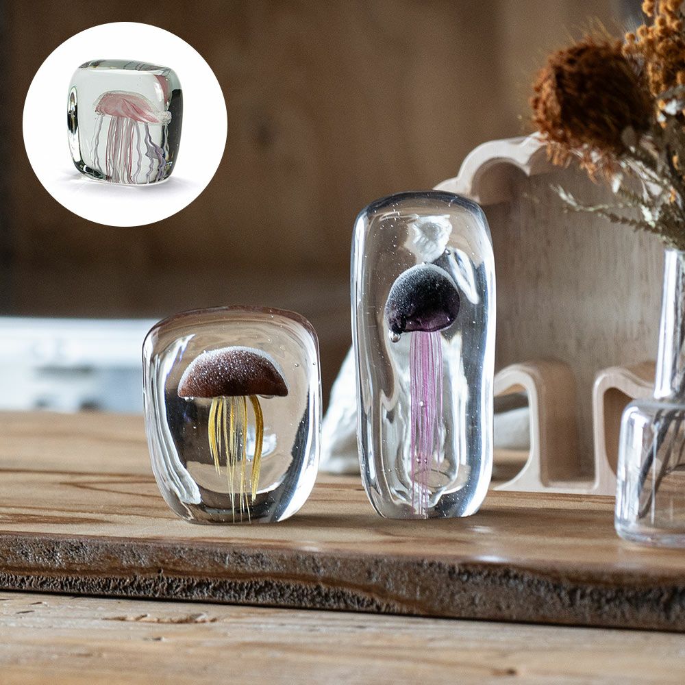 DETAILJellyfishペーパーウェイトPaperWeightガラスオブジェクラゲHEREbyDETAIL