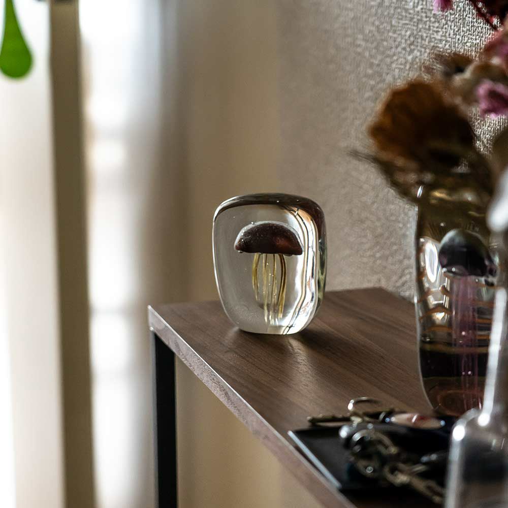 DETAILJellyfishペーパーウェイトPaperWeightガラスオブジェクラゲHEREbyDETAIL